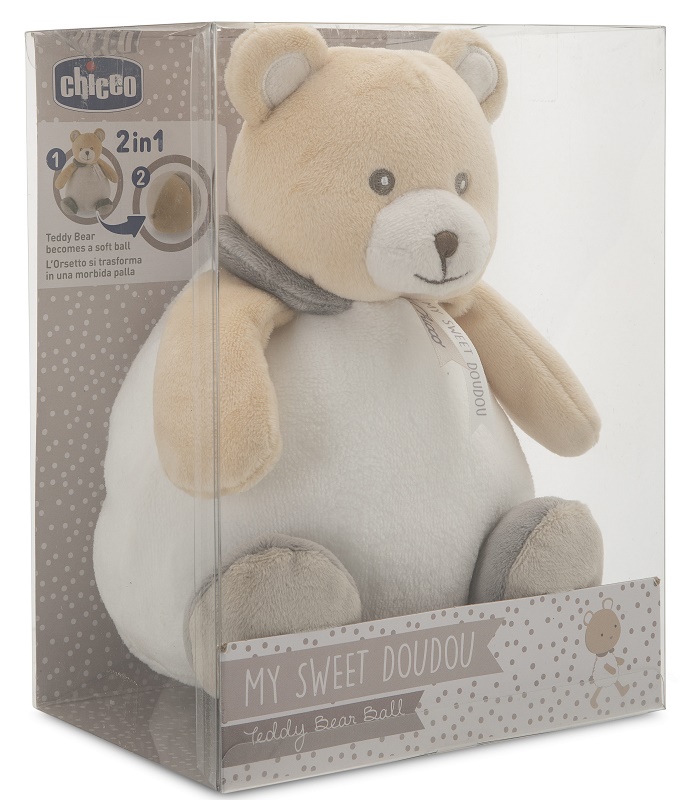 CHICCO MY SWEET DOUDOU TEDDY BEAR BALL 0M+ - Farmadillo