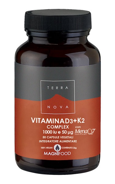 TERRANOVA VITAMINA D3 + K2 50 CAPSULE - Farmadillo