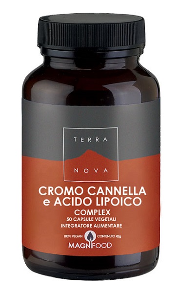 TERRANOVA CROMO/CANNELLA/ACIDO LIPOICO COMPLEX 50 CAPSULE - Farmadillo