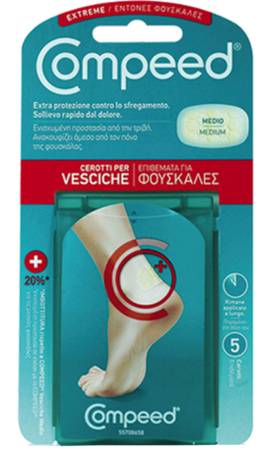 COMPEED CEROTTO PER VESCICHE TALLONE SPORT 5 PEZZI - Farmadillo