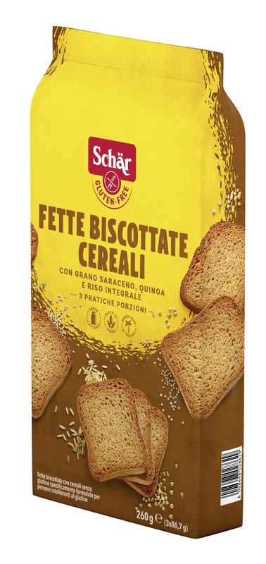 SCHAR FETTE BISCOTTATE CEREALI 3 PORZIONI DA 86,7 G - Farmadillo