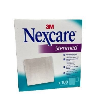 GARZA COMPRESSA NEXCARE STERIMED IN COTONE 20 FILI 18X40CM MULTILINGUAL 100 PEZZI - Farmadillo