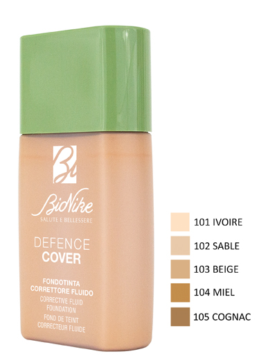 DEFENCE COVER FONDOTINTA CORRETTORE FLUIDO 102 40 ML - Farmadillo