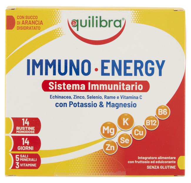 IMMUNO ENERGY SISTEMA IMMUNITARIO POTASSIO & MAGNESIO 14 BUSTINE MONODOSE - Farmadillo