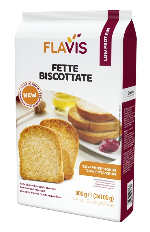 FLAVIS FETTE BISCOTTATE APROTEICHE 300 G - Farmadillo