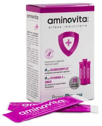 AMINOVITA PLUS DIFESE IMMUNITARIE 20 STICK PACK X 2,5 G - Farmadillo