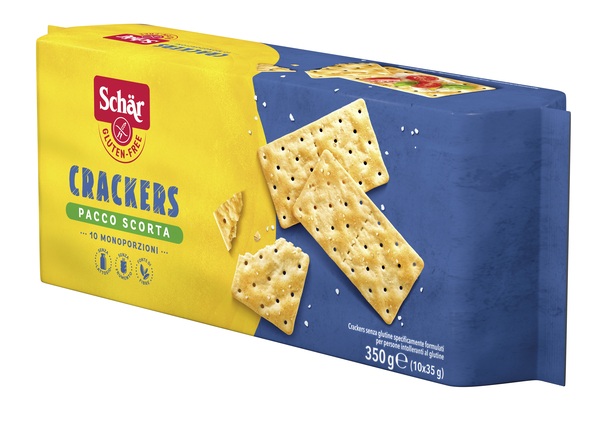 SCHAR CRACKERS SENZA LATTOSIO PACCO SCORTA 10 MONOPORZIONI DA 35 G - Farmadillo
