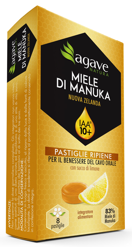 AGAVE NATURA MANUKA IAA 10+ E LIMONE 8 PASTIGLIE 20 G - Farmadillo