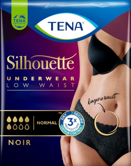 TENA SILHOUETTE NOIR L 9 PEZZI - Farmadillo