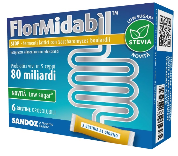FLORMIDABIL STOP 6 BUSTINE CON STEVIA - Farmadillo