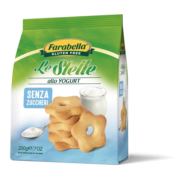 FARABELLA BISCOTTI LE STELLE YOGURT SENZA ZUCCHERO 200 G - Farmadillo