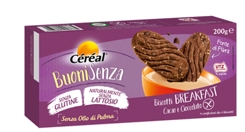 CEREAL BUONI SENZA BISCOTTI BREAKFAST CACAO E CIOCCOLATO 200 G - Farmadillo