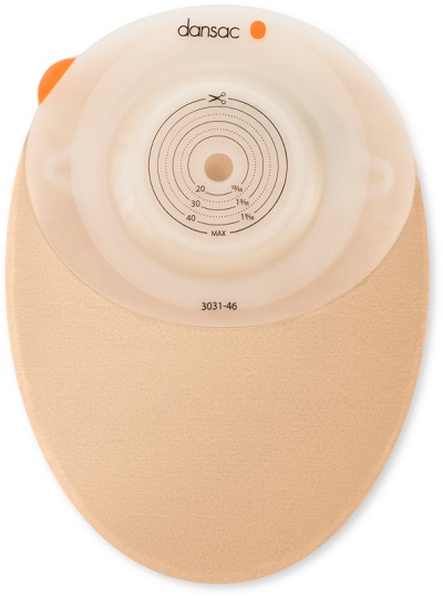 DANSAC NOVALIFE TRE 1 SACCA CHIUSA OPACA CONVEX MIDI PER COLOSTOMIA CON FINESTRA RITAGLIABILE 15-46 MM 430 ML 10 PEZZI - Farmadillo