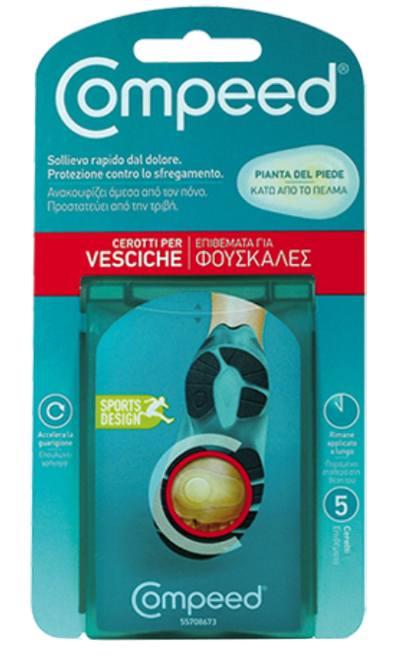 COMPEED CEROTTI PER VESCICHE PIANTA PIEDE SPORT 5 PEZZI - Farmadillo