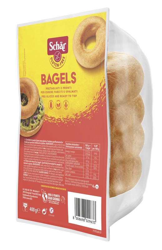 SCHAR BAGELS SENZA LATTOSIO 4 PEZZI DA 100 G - Farmadillo
