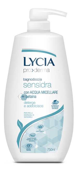 LYCIA PRODERMA BAGNODOCCIA SENSIDRA 750 ML - Farmadillo