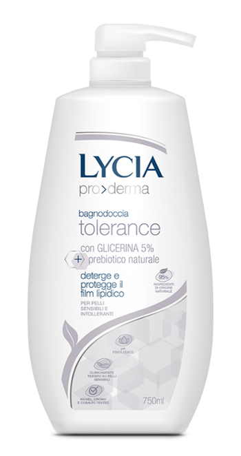 LYCIA PRODERMA BAGNODOCCIA TOLERANCE 750 ML - Farmadillo
