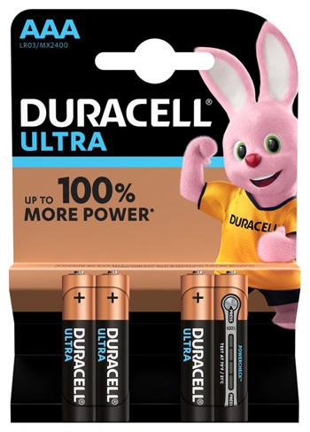 DURACELL ULTRA AAA B4 MN2400 RFT 10 PEZZI - Farmadillo