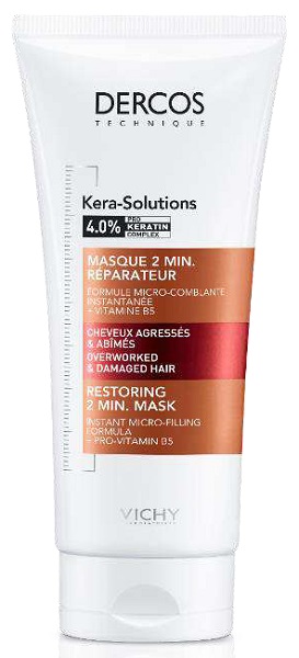 DERCOS TECHNIQUE KERASOL MASCHERA RIPARATRICE 2 MIN 200 ML - Farmadillo