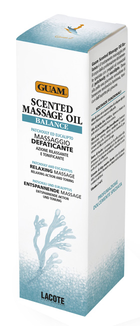 GUAM SCENTED MASSAGE OIL BALANCE MASSAGGIO DEFATICANTE RILASSANTE E TONIFICANTE 150 ML - Farmadillo