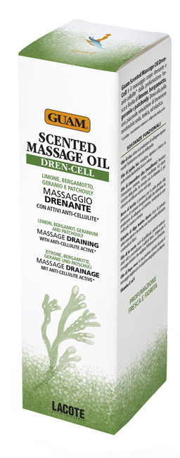 GUAM SCENTED MASSAGE OIL DREN CELL MASSAGGIO DRENANTE CON ATTIVI ANTI-CELLULITE 150 ML - Farmadillo