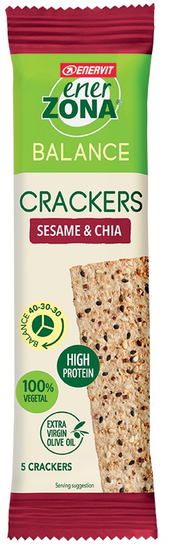 ENERZONA CRACKERS SESAME & CHIA 25 G - Farmadillo