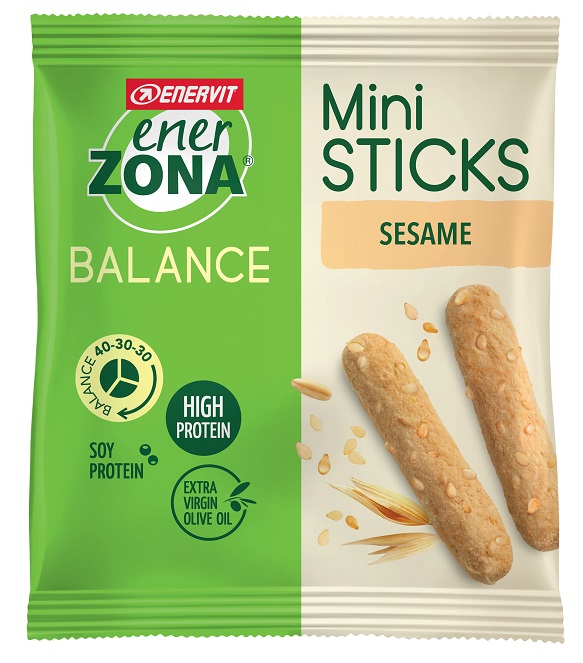 ENERZONA MINI BREAD STICKS SESAME 22 G - Farmadillo