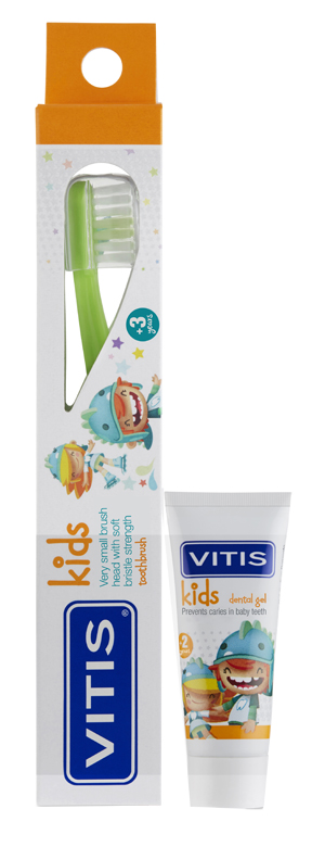 VITIS KIDS SPAZZOLINO + GEL 8 ML - Farmadillo
