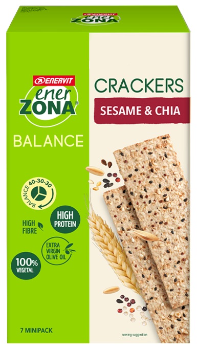 ENERZONA CRACKERS SESAME & CHIA 25 G - Farmadillo