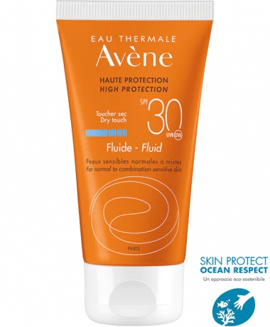 AVENE EAU THERMALE FLUIDO SPF 30 PROTEZIONE SOLARE ALTA 50 ML - Farmadillo