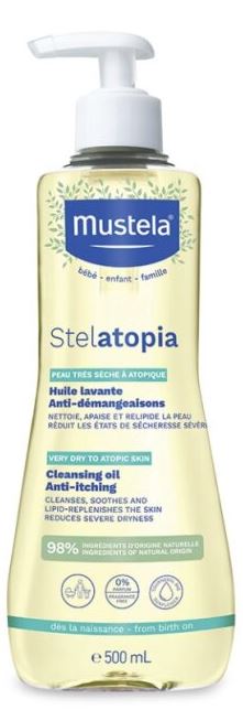 MUSTELA STELATOPIA OLIO BAGNO 500 ML - Farmadillo