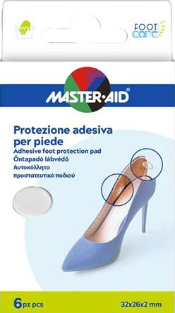 PROTEZIONE ADESIVA MASTER-AID FOOTCARE TRASPARENTE MIX 6 PEZZI A5 - Farmadillo