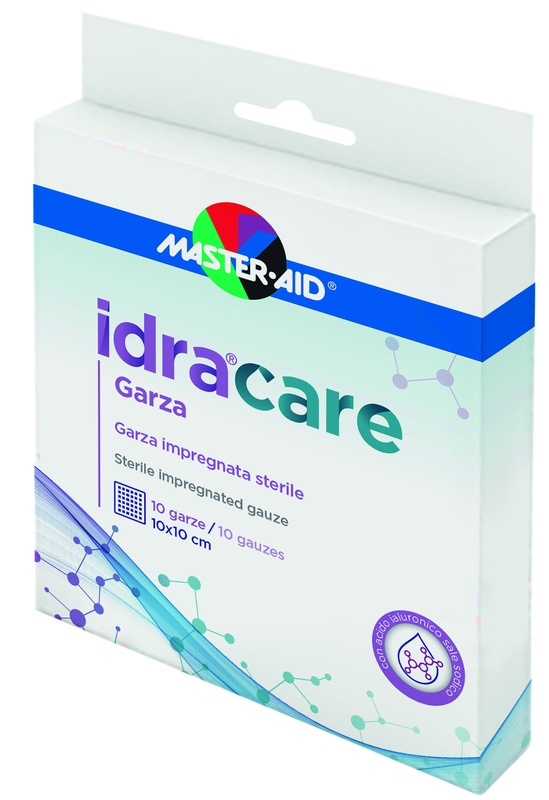 MASTER-AID IDRACARE GARZA IMPREGNATA 10X10 CM 10 PEZZI - Farmadillo