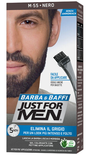 JUST FOR MEN BARBA & BAFFI M55 NERO 51 G - Farmadillo