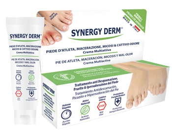 SYNERGY DERM CREMA PIEDE ATLETA MACERAZIONE SUDORE - Farmadillo