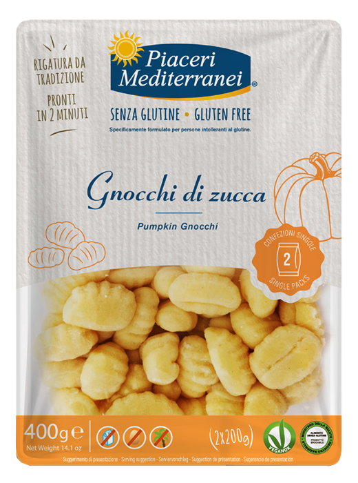 PIACERI MEDITERRANEI GNOCCHI DI ZUCCA 400 G - Farmadillo