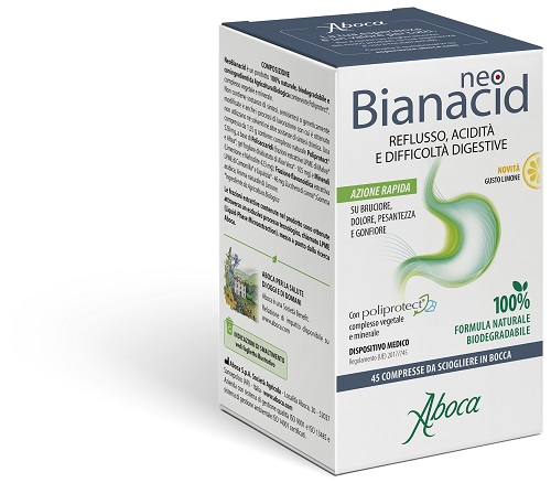 NEOBIANACID 45 COMPRESSE LIMONE - Farmadillo