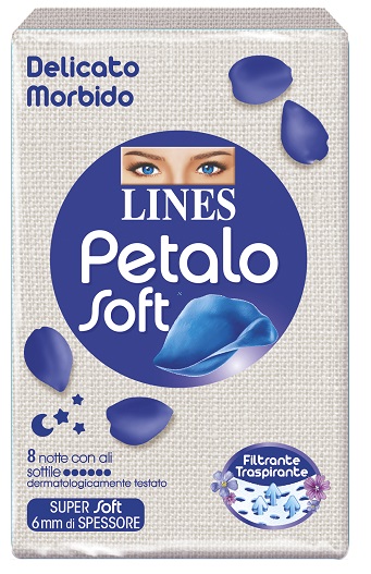 LINES PETALO SOFT NOTTE 8 PEZZI - Farmadillo