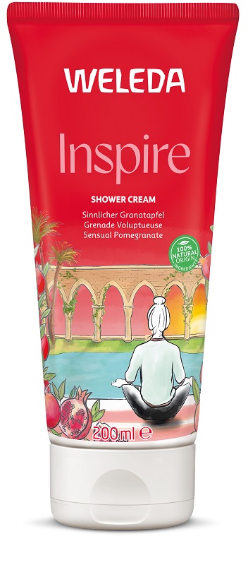 WELEDA INSPIRE DOCCIA CREMOSA MELOGRANO 200 ML - Farmadillo