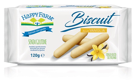 HAPPY FARM BISCUIT VANIGLIA 120 G - Farmadillo