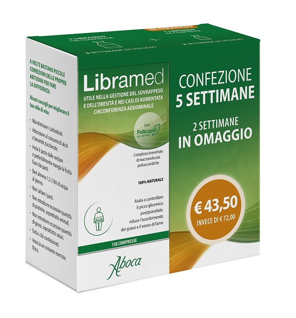 LIBRAMED TRATTAMENTO 5 SETTIMANE 138 + 84 COMPRESSE - Farmadillo