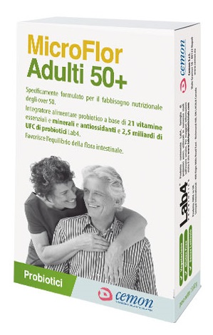 MICROFLOR ADULTI 50+ 30 CAPSULE - Farmadillo