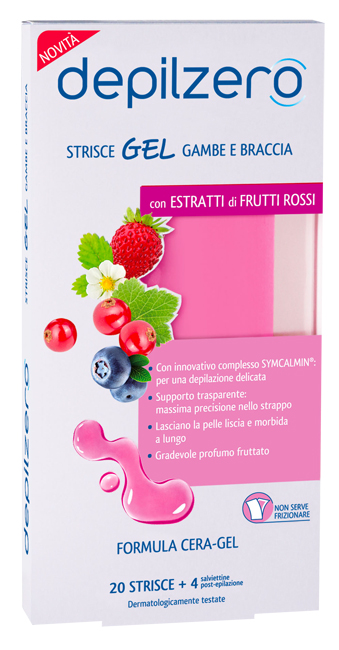 DEPILZERO STRISCE GEL GAMBE BRACCIA 20 PEZZI - Farmadillo