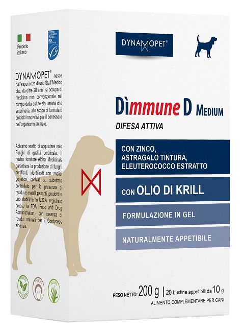 DIMMUNE D MEDIUM CANI 20 BUSTINE APPETIBILI DA 10 G - Farmadillo