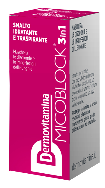 DERMOVITAMINA MICOBLOCK 3 IN 1 SMALTO IDRATANTE E TRASPIRANTE FUCSIA 5 ML - Farmadillo