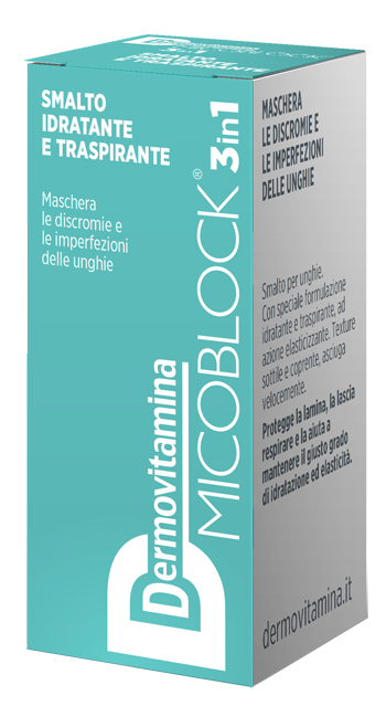 DERMOVITAMINA MICOBLOCK 3 IN 1 SMALTO IDRATANTE E TRASPIRANTE TURCHESE 5 ML - Farmadillo