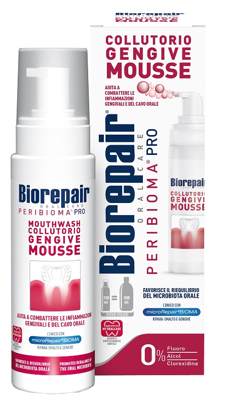 BIOREPAIR ORAL CARE PERIBIOMA PRO COLLUTORIO GENGIVE MOUSSE 200 ML - Farmadillo
