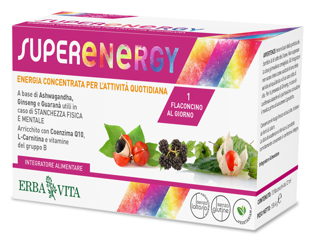 SUPER ENERGY 10 FLACONCINI DA 12 ML - Farmadillo