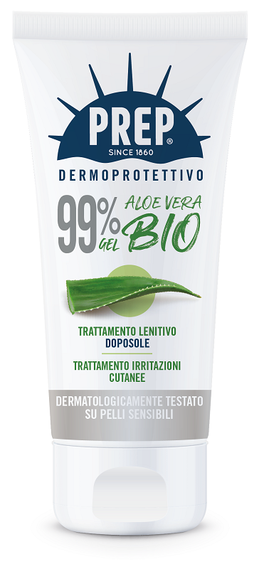 PREP DERMOPROTETTIVO 99% GEL ALOE VERA BIO TRATTAMENTO LENITIVO DOPOSOLE IRRITAZIONI CUTANEE 150 ML - Farmadillo