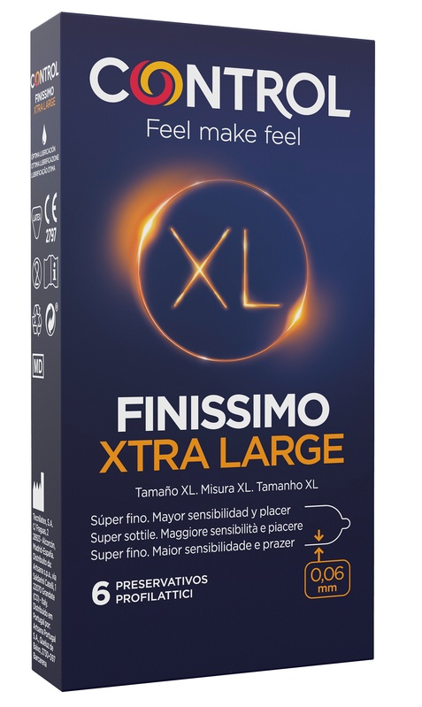 CONTROL FINISSIMO XTRA LARGE 6 PEZZI - Farmadillo